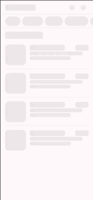 Menu loading skeleton (slow connection)